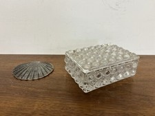 Alte Zuckerdose Bubble Glas