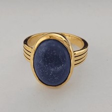 Lapis Lazuli Solitär Ring In