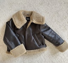 Zara Leder Lammfell Jacke
