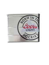 Coors Light Flaschenträger kleiner Bierkühler Metall Blechkiste Eiskübel
