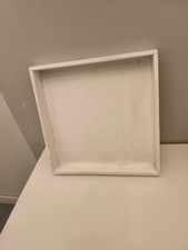 Deko Tablett Holz Weiß