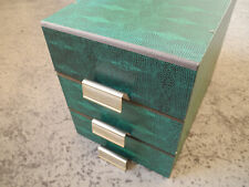 3 x Archivkasten Mehle Göttingen / Formularkasten / A4 / grün-schwarz / Ablage