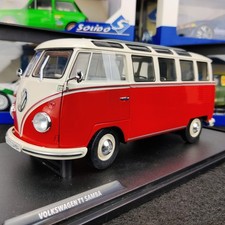 SOLIDO VOLKSWAGEN T1 SAMBA ROT UND WEISS 1962 1:18 NEU BOX S1813402