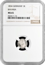Bayern 1 Kreuzer 1834, NGC