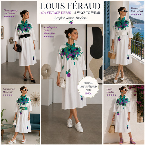 Vintage designer kleid louis - vintage,