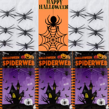 Halloween DEKO SET Spinnennetz