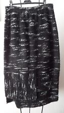 m.p. by style Maxi Rock Strick Rock 42 44 46 ? Schwarz m. Grau 40/41 br 93 lg