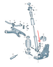 Neu Audi A6 Avant C7 Gasdruckdämpfer hinten links 4G5513035D