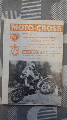 Orig rennprogramm ddr 1980 - orig.,