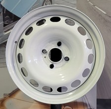 4 Stück StahlFelgen Weiß 7jx