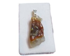 Feuerachat Mexiko Cabochon Anhänger 925 Silber Nr. 3112