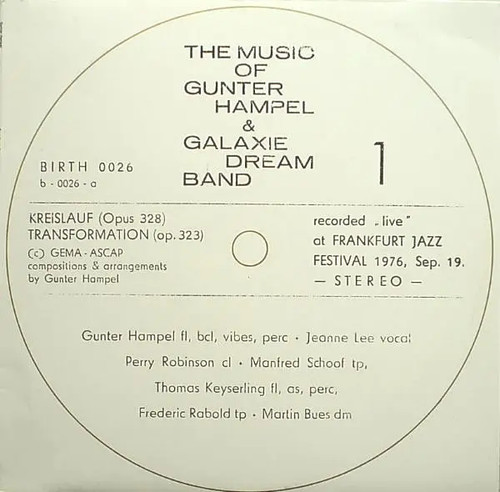 Gunter hampel galaxie - gunter,