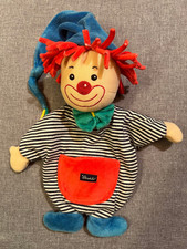 Sterntaler Schnuffeltuch Clown Harlekin alt gestreift Schmusetuch Vintage Rassel