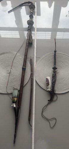 Antike lange pfeifen - set, 2