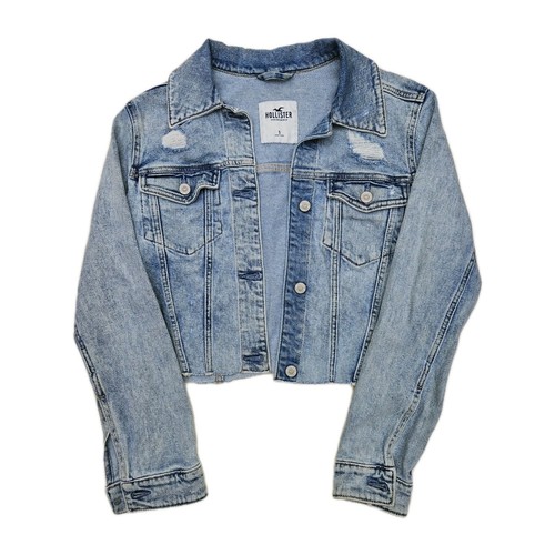 Hollister cropped jeansjacke - hollister,