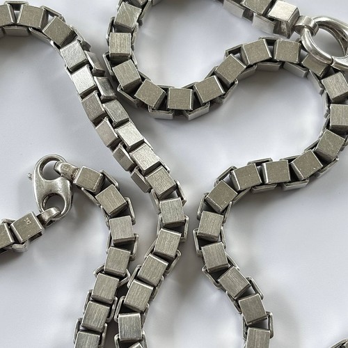 925 silber kastenkette - kastenkette, collier