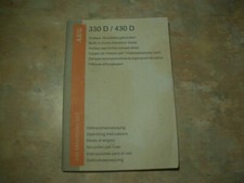 AEG Dunstabzugshaube Gebrauchsanweisung 1980er Gebrauchsanleitung 330 D / 430 D