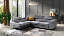 Ecksofa in L-Form MEDIOLAN Eckcouch mit Schlaffunktion ausziehbares Sofa
