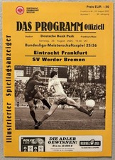 Programm 25/26 - Nr. 1 - Eintracht Frankfurt - Werder Bremen
