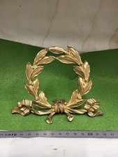 (756) Lorbeerkranz mit Halterung Fahnenspitze um 1900