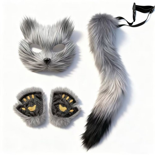 Fuchskostüm mit maske - fuchskostüm,
