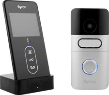Byron DIC-24615 IP Video Türsprechanlage WLAN Komplett-Set Familienhaus Weiß 284