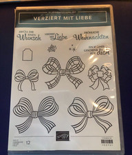 Stampin up Klarsichtstempel mit Handstanze Verziert mit Liebe