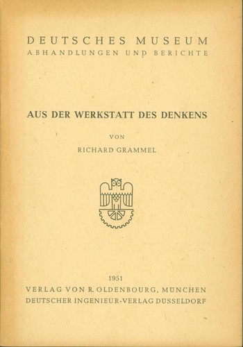 Aus der werkstatt des denkens - aus,
