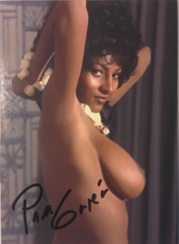 Pam grier orig autogramm - pam,