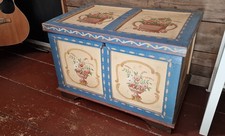 Vintage Bauerntruhe, bemalt