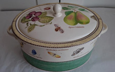 Sarah's Garden Queens Ware große Terrine / Auflaufform mit Deckel