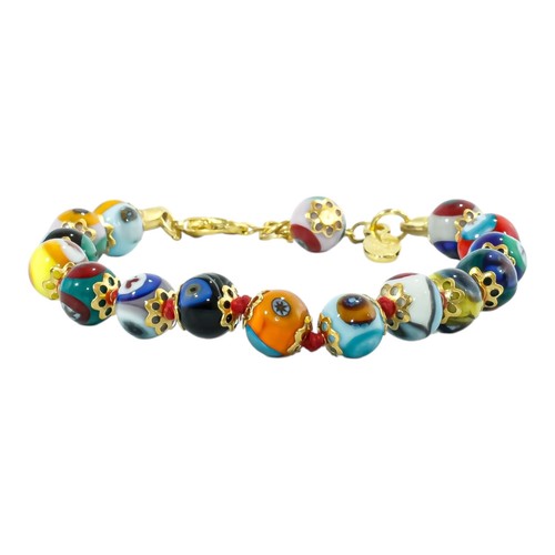 Murano glas armband multi - armband, gold