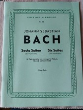 Noten Bach Sechs Suiten für