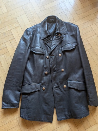 Herren lederjacke ledermantel - herren,