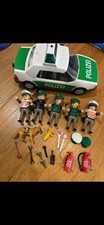 Playmobil 3903 grünes Polizeiauto mit Zuhebör 1997