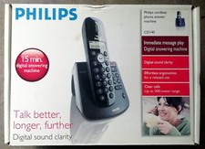 PHILIPS 2x digitale schnurlos Telefone CD140 & CD145 mit Anrufbeantworter