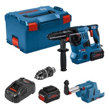 Bosch Akku-Bohrhammer GBH 18V-28 CF, SDS-Plus, 2x  8,0 Ah ProCore + GDE 18V-16