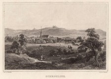 Schesslitz Original Stahlstich Riegel 1870