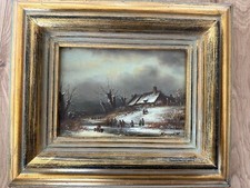 Ölgemälde Antik Alt Kowalik Signatur Landschaft Zertifikat Handarbeit