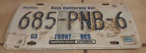 Mexiko nummernschild baja - mexiko,