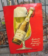 Altes blechschild städtische - altes,