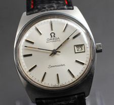 1970s Omega Seamaster 166.0204 Automatic Cal.1012 Date 35mm Men’s Watch Serviced