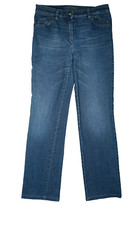 Gerry Weber Irina Damen Jeans Hose stretch Straight Leg 36 R W28 L30 28/30 blau