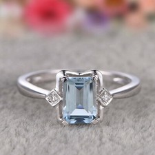 2Kt Aquamarin Diamant Smaragd