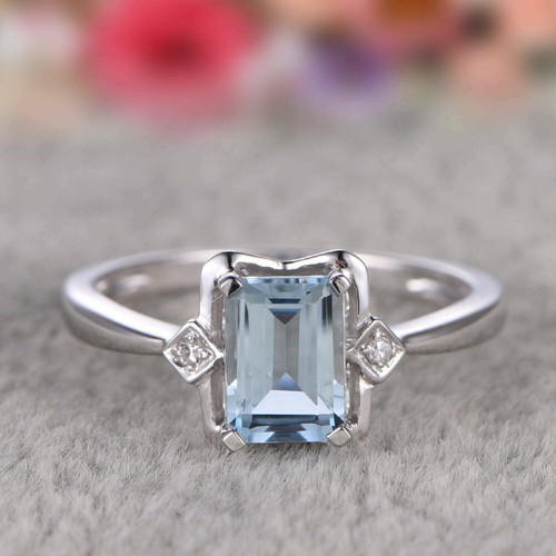 2kt aquamarin diamant smaragd - diamant,