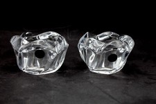 Vintage Royal Copenhagen Kristall Votiv Kerzenhalter 2er-Set Holmegaard