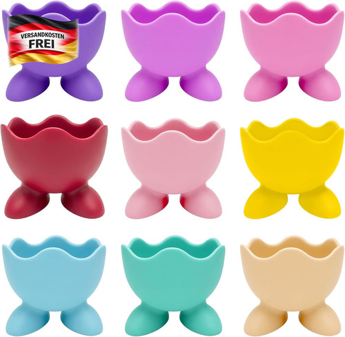 Eierbecher set tlg bunt - set, 9-tlg