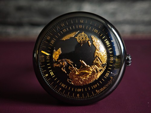 Ciga design blue - planet, gilded