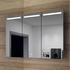 LED Spiegelschrank Edelstahl