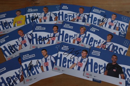 Autogrammkarten hertha bsc - 12,